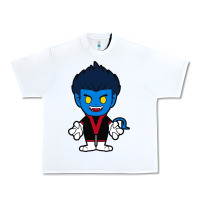 White nightcrawler chibi Urban Heavy Tee - artisFamous