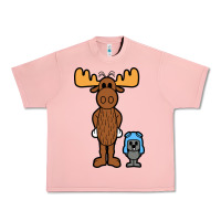 Salmon rocky and bullwinkle Urban Heavy Tee - artisFamous