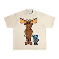 Sandshell rocky and bullwinkle Urban Heavy Tee - artisFamous