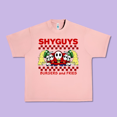 Shy Guys Burger And Fries Urban Heavy Tee Designed By Artisfamous