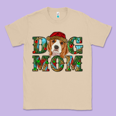 Christmas Dog Mom Beagle Classic Tee Designed By Ranaportraitstore