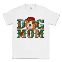 White Christmas dog mom beagle Classic Tee - RanaPortraitStore