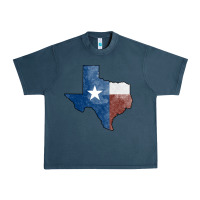 Midnight Navy Texas Watercolor Map Urban Heavy Tee - Jasminsmagicworld