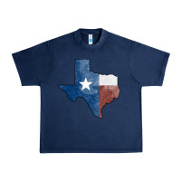 Navy Texas Watercolor Map Urban Heavy Tee - Jasminsmagicworld