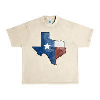 Sandshell Texas Watercolor Map Urban Heavy Tee - Jasminsmagicworld