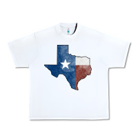 White Texas Watercolor Map Urban Heavy Tee - Jasminsmagicworld