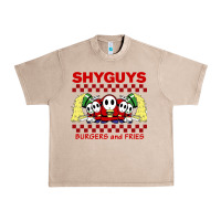 French Oak shy guys burger and fries Urban Heavy Tee - artisFamous