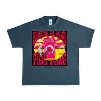 Midnight Navy Best Pigeons Playing Ping Pong Music Urban Heavy Tee - artisFamous