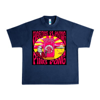 Navy Best Pigeons Playing Ping Pong Music Urban Heavy Tee - artisFamous