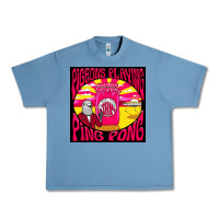 Pebble Blue Best Pigeons Playing Ping Pong Music Urban Heavy Tee - artisFamous