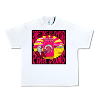 White Best Pigeons Playing Ping Pong Music Urban Heavy Tee - artisFamous