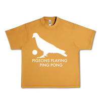 Peanut Butter Best Pigeons Playing Ping Pong Music Urban Heavy Tee - artisFamous