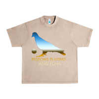 French Oak Best Pigeons Playing Ping Pong Music Urban Heavy Tee - artisFamous