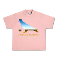 Salmon Best Pigeons Playing Ping Pong Music Urban Heavy Tee - artisFamous