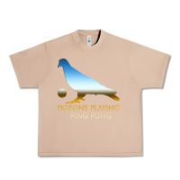 Burro Best Pigeons Playing Ping Pong Music Urban Heavy Tee - artisFamous