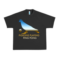 Pigment Black Best Pigeons Playing Ping Pong Music Urban Heavy Tee - artisFamous