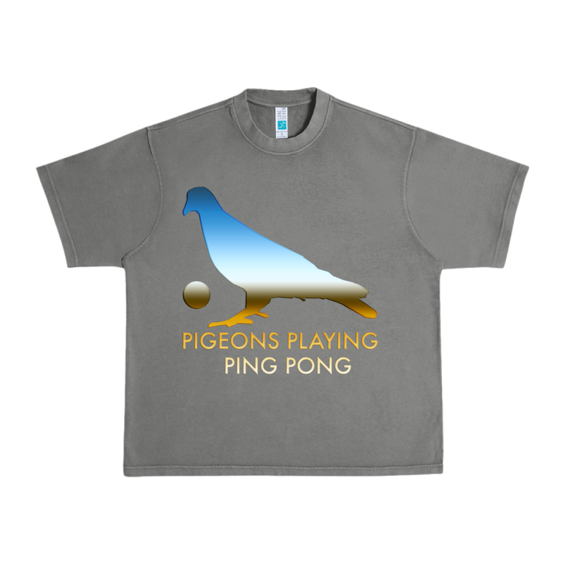 Best Pigeons Playing Ping Pong Music Urban Heavy Tee by artisFamous | Teevron