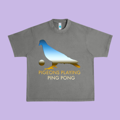 Best Pigeons Playing Ping Pong Music Urban Heavy Tee Designed By Artisfamous