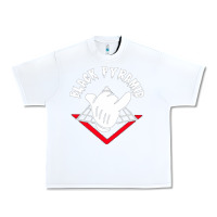 White black pyramid Urban Heavy Tee - artisFamous