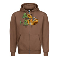 Chestnut sunflower pumpkin Zipper Hoodie - RanaPortraitStore