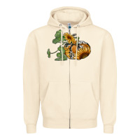 Sandshell sunflower pumpkin Zipper Hoodie - RanaPortraitStore