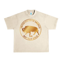 Sandshell Buffalo Gold Native American - Bison Urban Heavy Tee - artisFamous