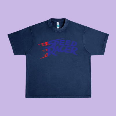 Blue Speed Racer 80s   Speed Racer Urban Heavy Tee Designed By Artisfamous
