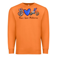 Carrot Peace Love Motocross Premium Sweatshirt - RanaPortraitStore