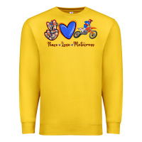 Lemon Peace Love Motocross Premium Sweatshirt - RanaPortraitStore