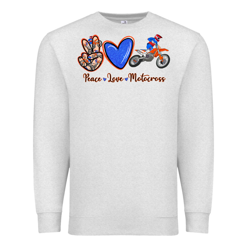Peace Love Motocross Premium Sweatshirt by RanaPortraitStore | Teevron
