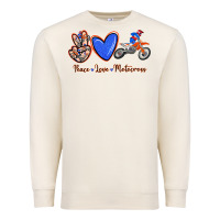Sandshell Peace Love Motocross Premium Sweatshirt - RanaPortraitStore
