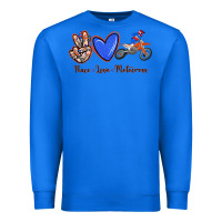 True Royal Peace Love Motocross Premium Sweatshirt - RanaPortraitStore