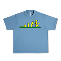 Pebble Blue evolution of lego Urban Heavy Tee - artisFamous