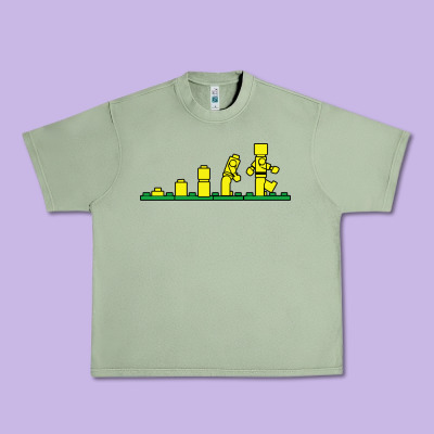 Evolution Of Lego Urban Heavy Tee Designed By Artisfamous