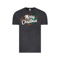 Vintage Black Merry Christmas Vintage Tee - CowhideDigitalArt
