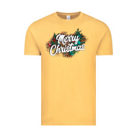 Vintage Mustard Merry Christmas Vintage Tee - CowhideDigitalArt