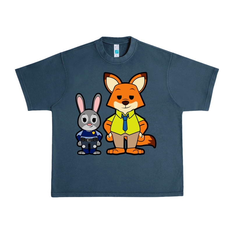 Zootopia Duo Chibi Urban Heavy Tee by artisFamous | Teevron