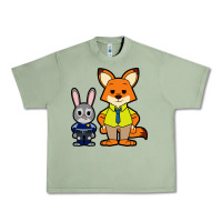 Oil Green zootopia duo chibi Urban Heavy Tee - artisFamous