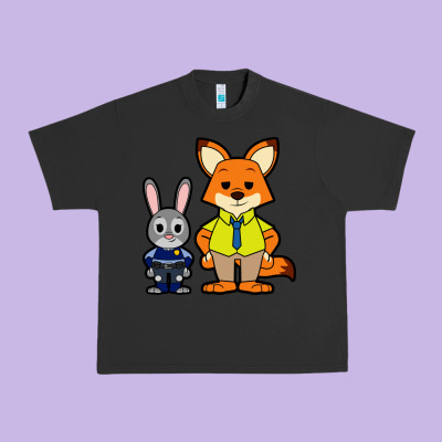 Zootopia Duo Chibi Urban Heavy Tee Designed By Artisfamous