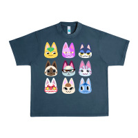 Midnight Navy animal crossing cute cats animal crossing new horizons Urban Heavy Tee - artisFamous