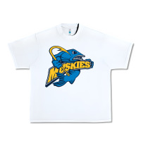 White lakeland university muskies Urban Heavy Tee - artisFamous