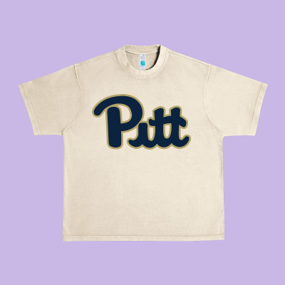 University Of Pittsburgh Urban Heavy Tee Designed By Artisfamous