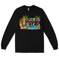 Black puerto rico Long Sleeve Tee - Artiststas