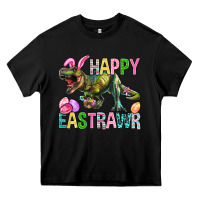 Black Happy Eastrawr Easter Heavy Core Tee - BundleAndBundleShop