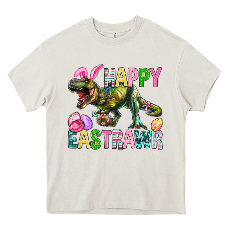 Happy Eastrawr Easter Heavy Core Tee by BundleAndBundleShop | Teevron