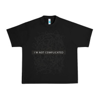 Black ı'm not complicated Urban Heavy Tee - artisFamous