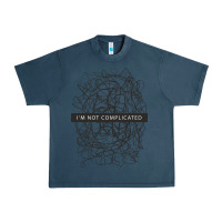 Midnight Navy ı'm not complicated Urban Heavy Tee - artisFamous
