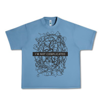 Pebble Blue ı'm not complicated Urban Heavy Tee - artisFamous