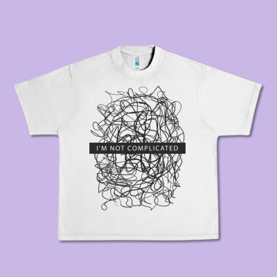 ı'm Not Complicated Urban Heavy Tee Designed By Artisfamous