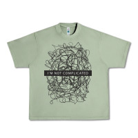 Oil Green ı'm not complicated Urban Heavy Tee - artisFamous